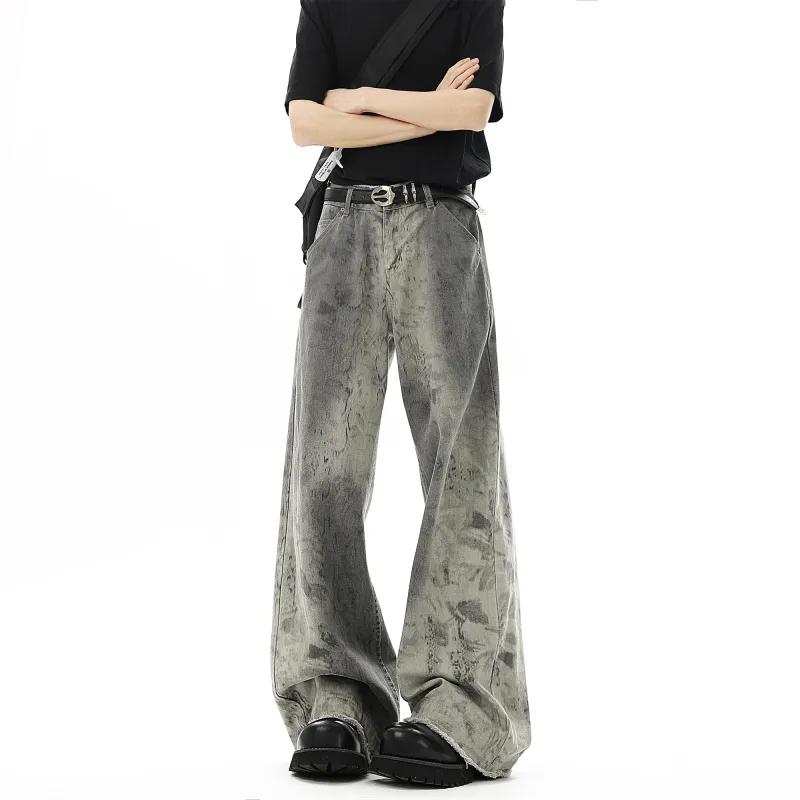 SCRM Jeans Unisex Snakeskin Print White-5