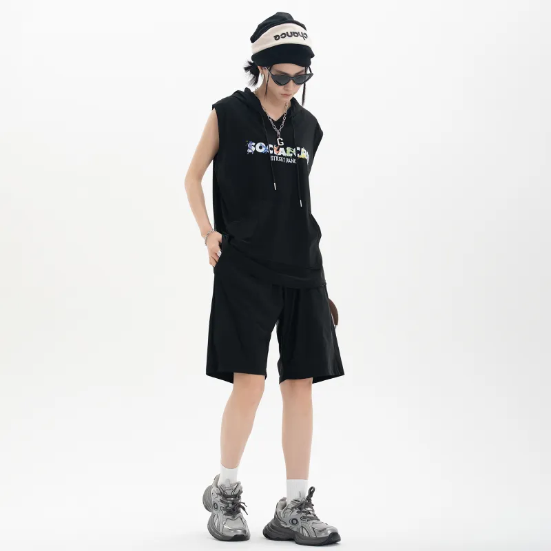 SCRM Casual Shorts Unisex Black-6