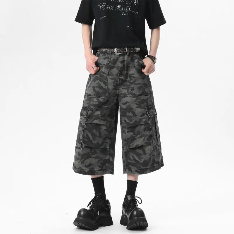 SCRM Cargo Shorts Unisex City Camouflage-6