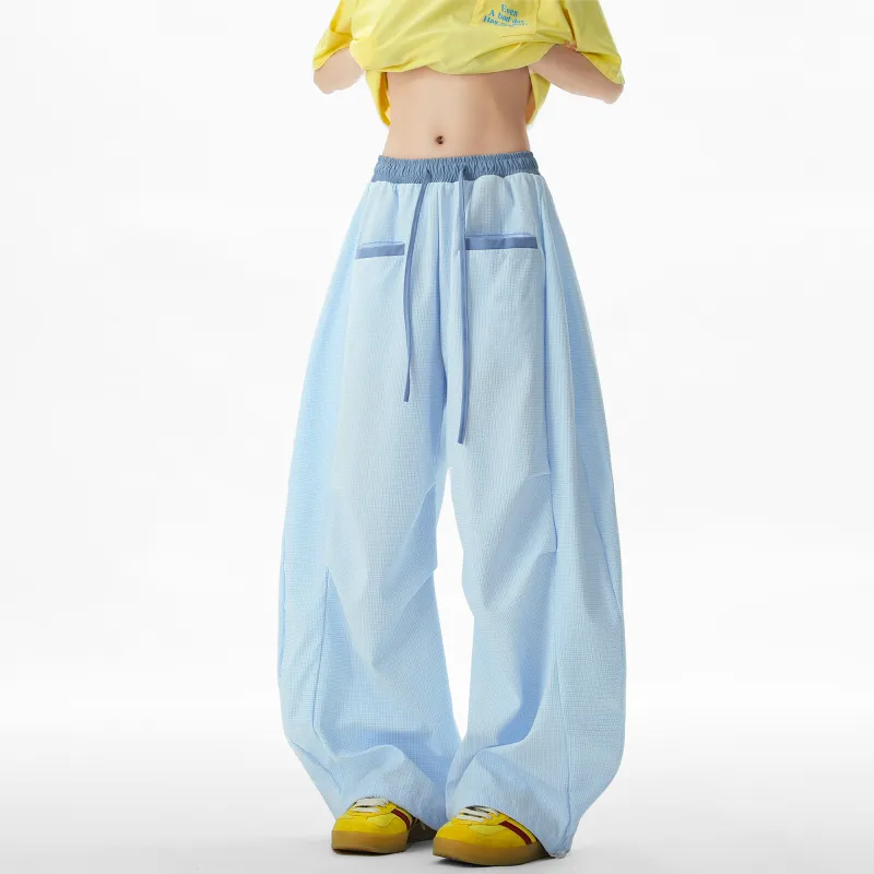 SCRM Casual Pants Unisex Light Blue-1
