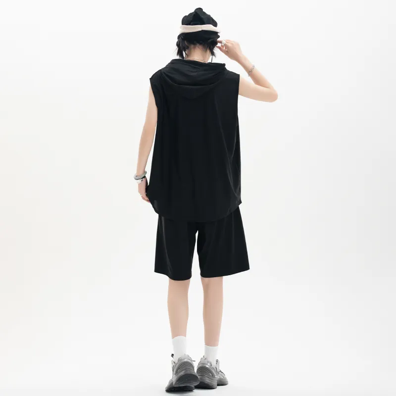 SCRM Casual Shorts Unisex Black-3