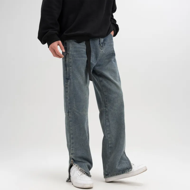 SCRM Jeans Unisex Washed Blue-5