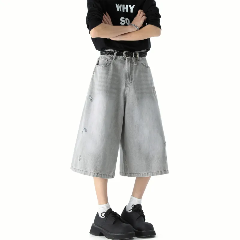 SCRM Denim Shorts Unisex-17