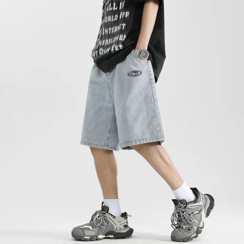 SCRM Denim Shorts Unisex-4