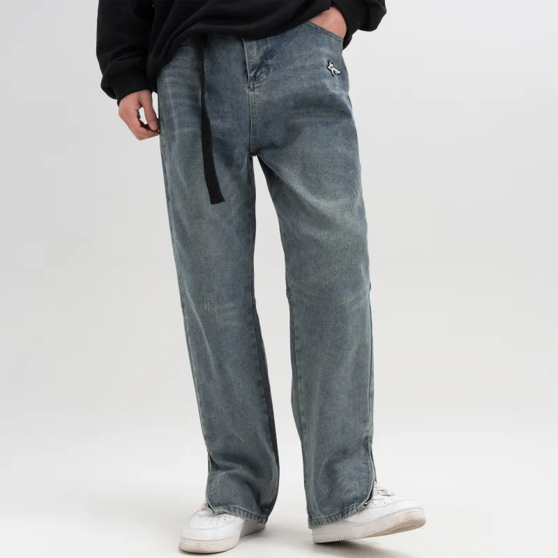 SCRM Jeans Unisex Washed Blue-7