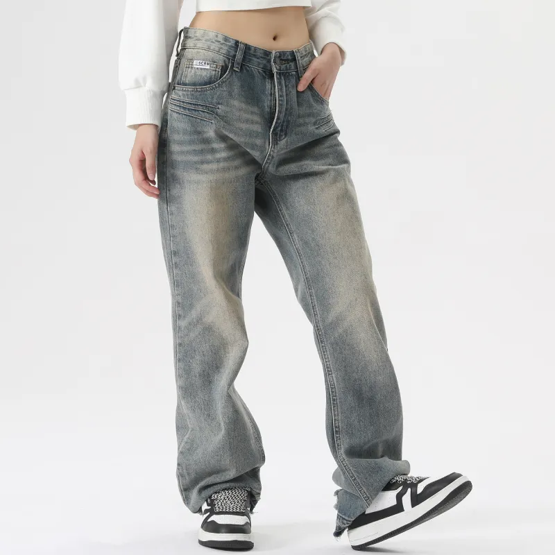 SCRM Jeans Unisex Vintage Blue-4