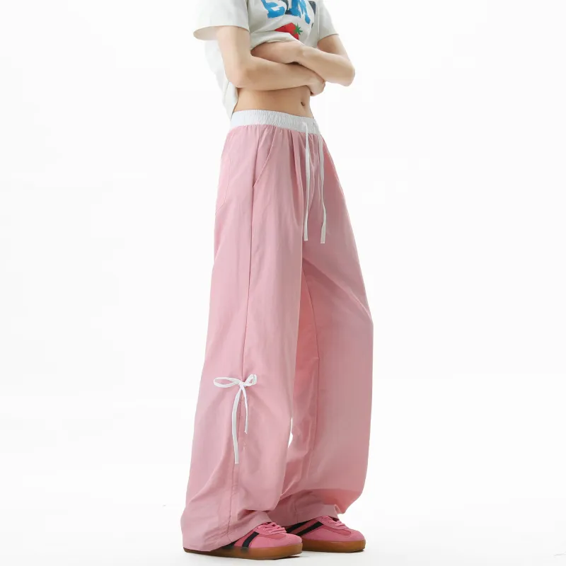 SCRM Casual Pants Unisex Pink-3