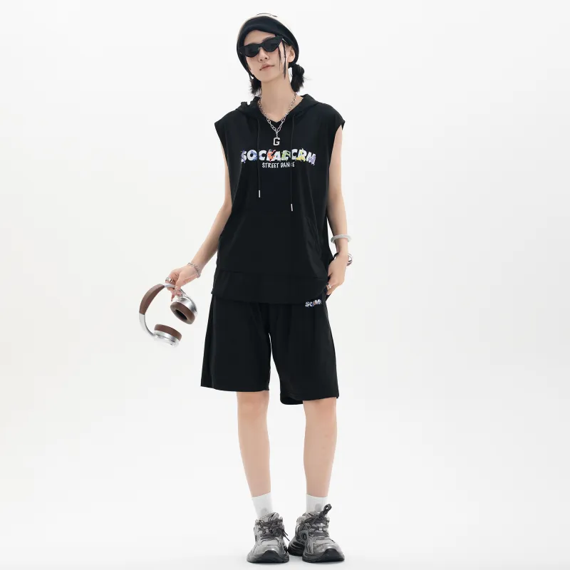 SCRM Casual Shorts Unisex Black-2