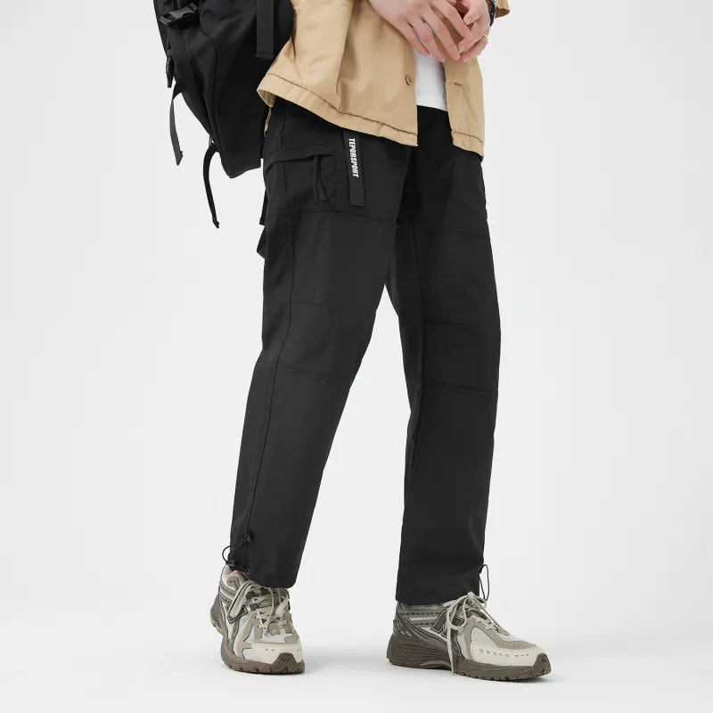 TEPOR SS24 Cargo Pants Unisex Black-3