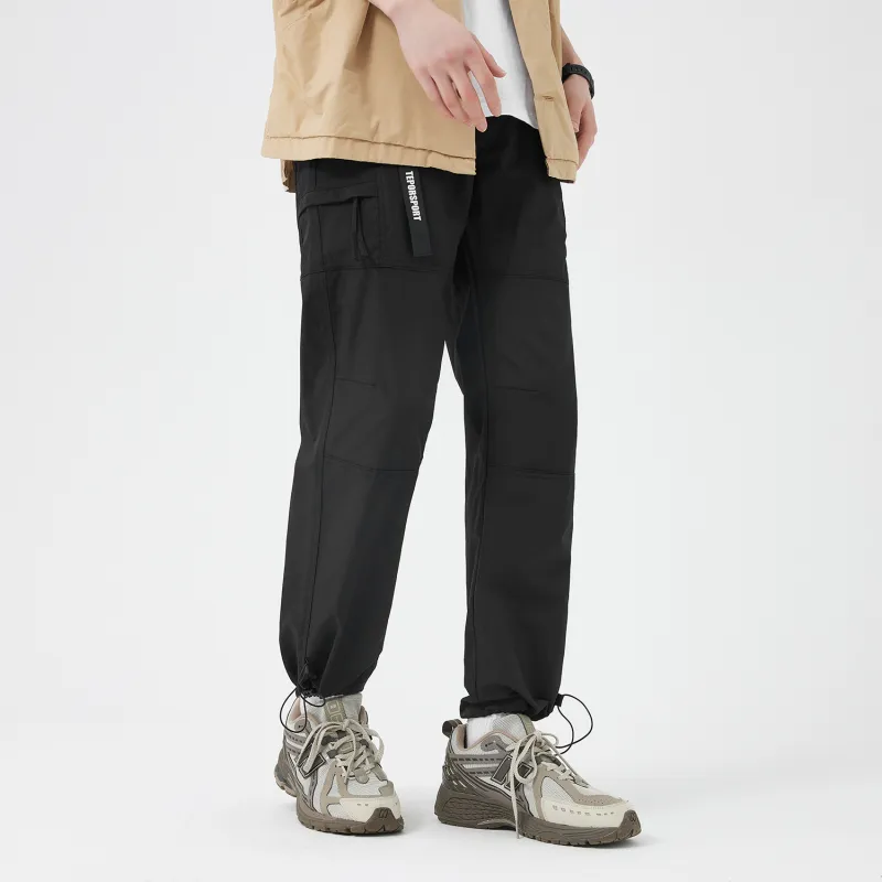 TEPOR SS24 Cargo Pants Unisex Black-7