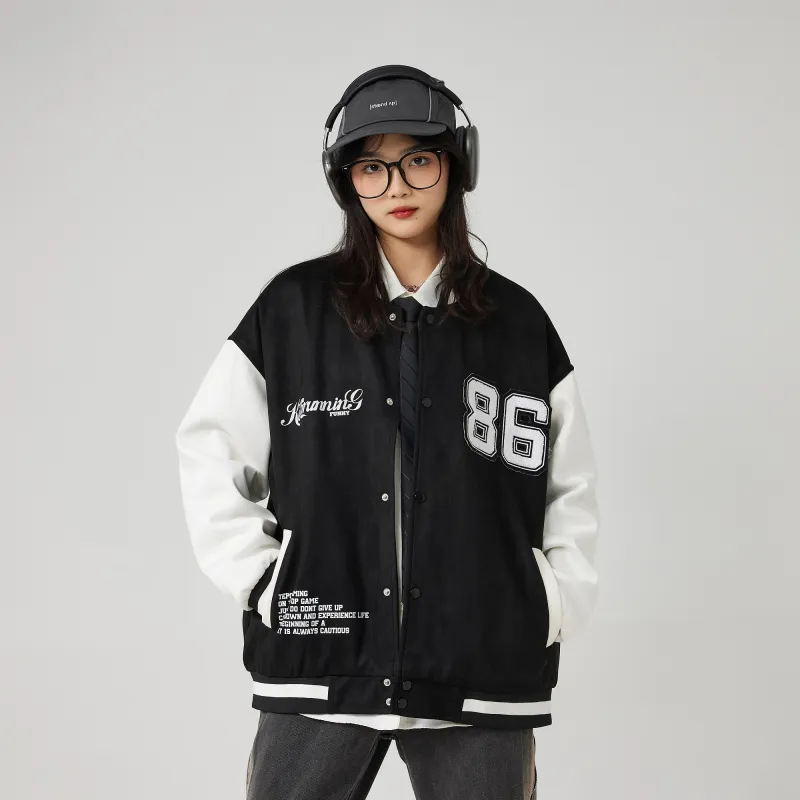 TEPOR Baseball Jacket Unisex Black-2