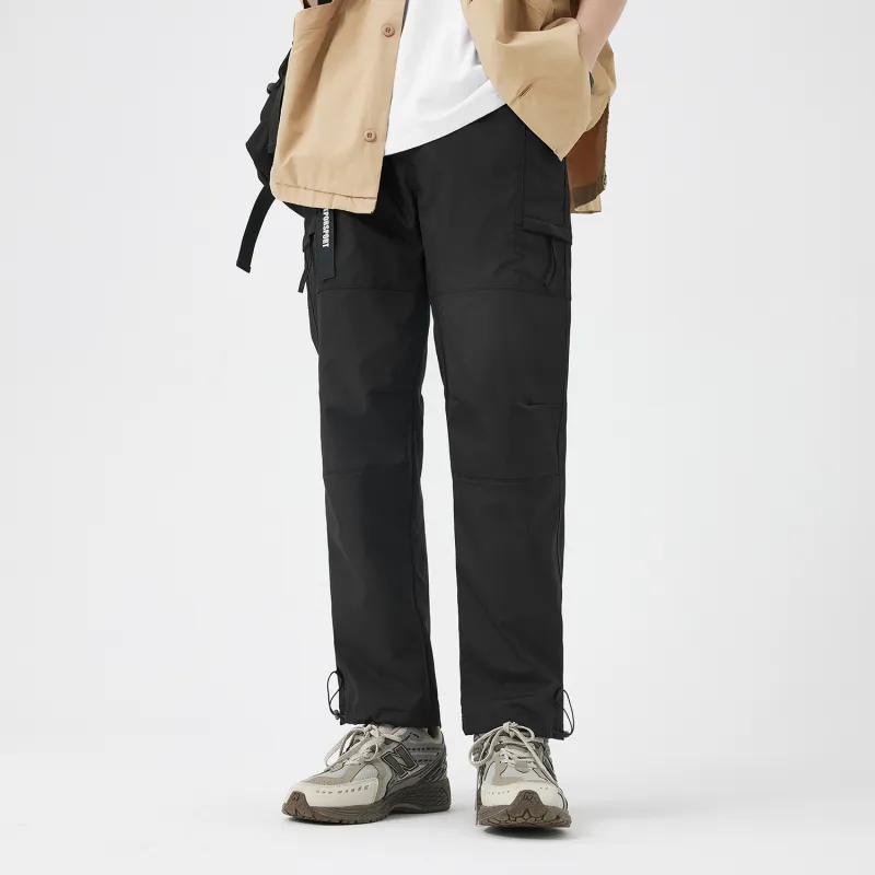 TEPOR SS24 Cargo Pants Unisex Black-2