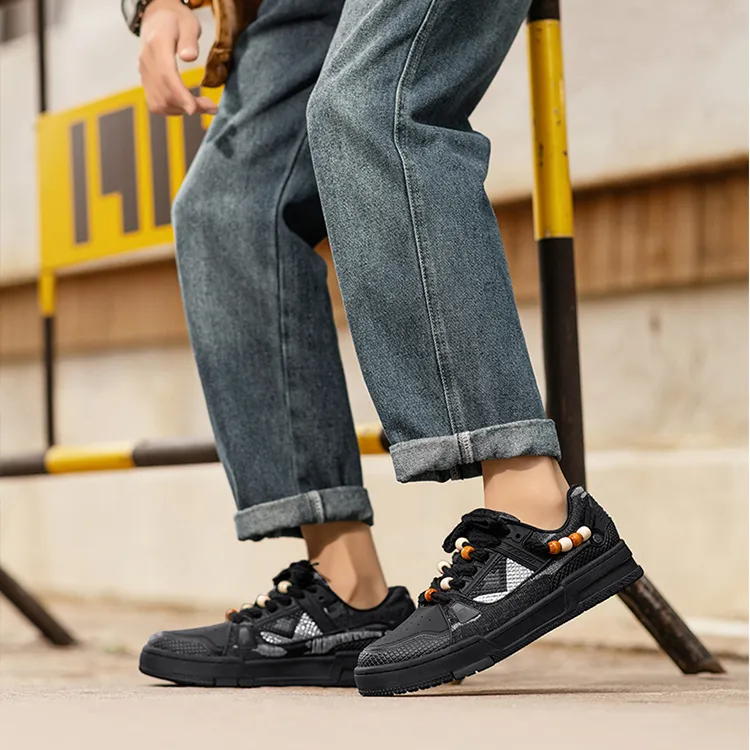 TEPOR Qilin Slip Resistant, Abrasion Resistant, Breathable Low Top Skateboard Shoes Men's-9