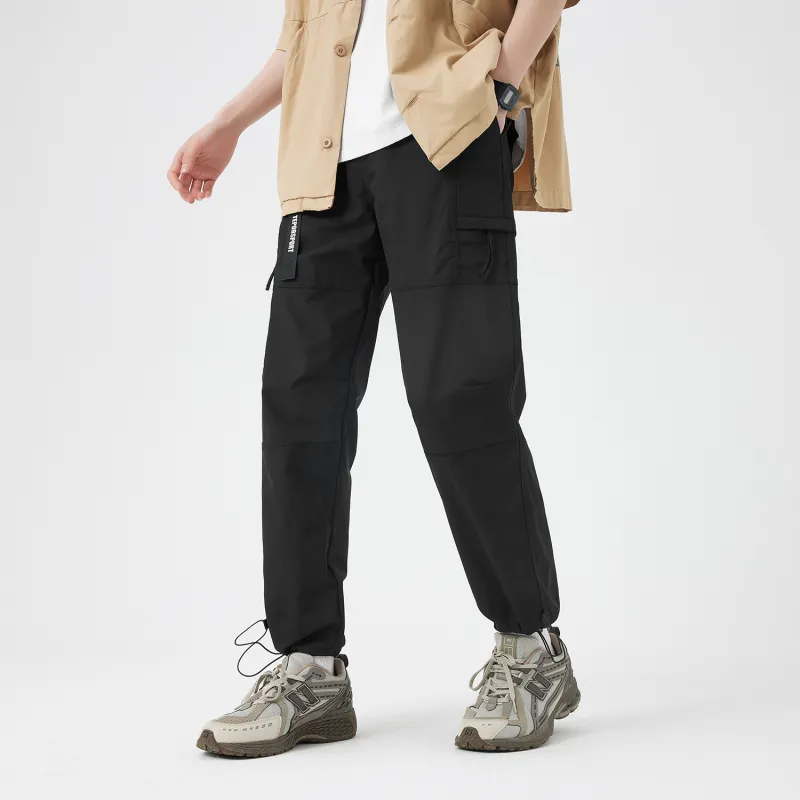 TEPOR SS24 Cargo Pants Unisex Black-5