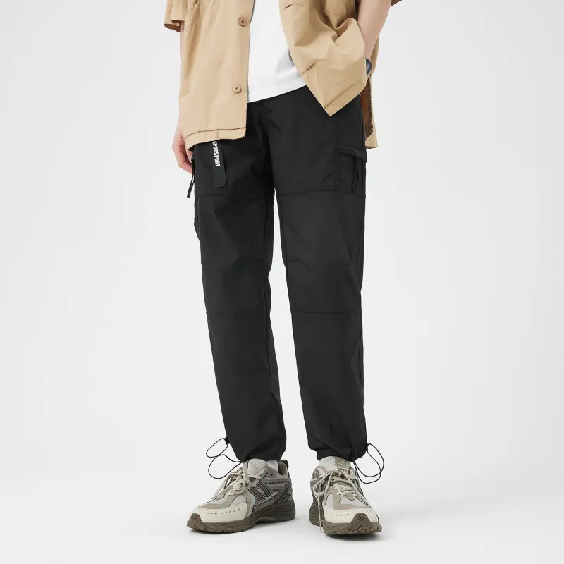 TEPOR SS24 Cargo Pants Unisex Black-6