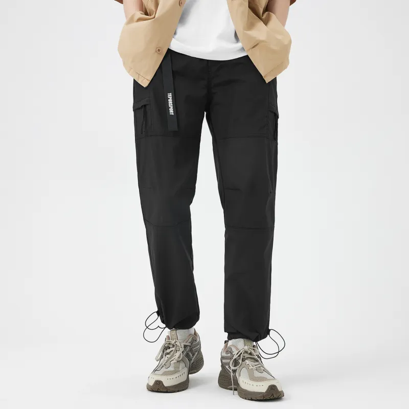 TEPOR SS24 Cargo Pants Unisex Black-4