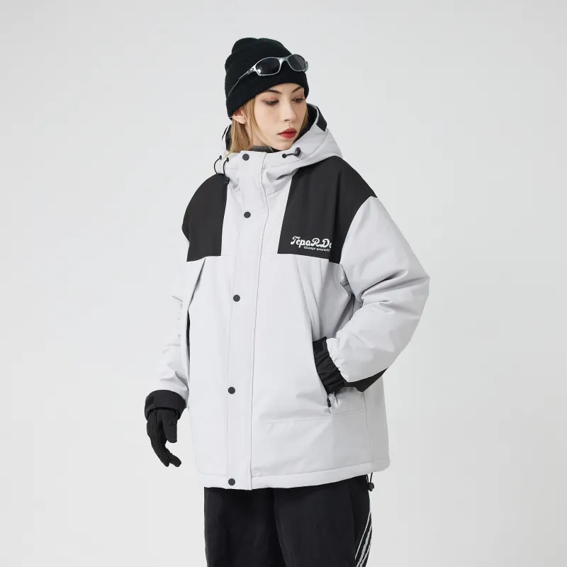 TEPOR Down Jacket Unisex Light Gray-2