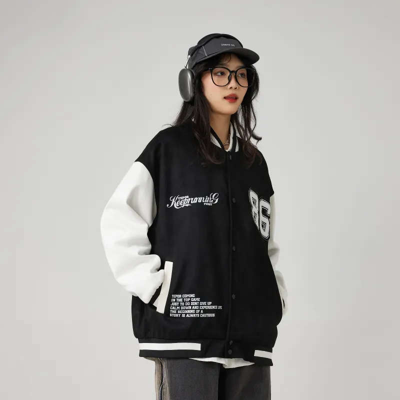 TEPOR Baseball Jacket Unisex Black-3