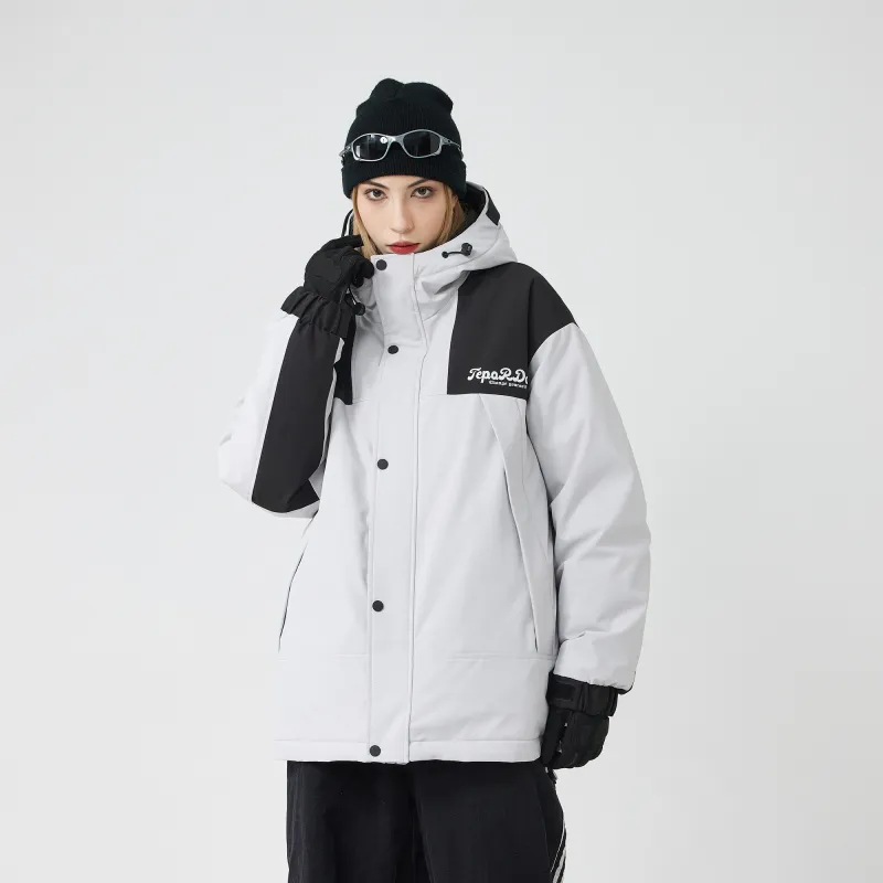 TEPOR Down Jacket Unisex Light Gray-3