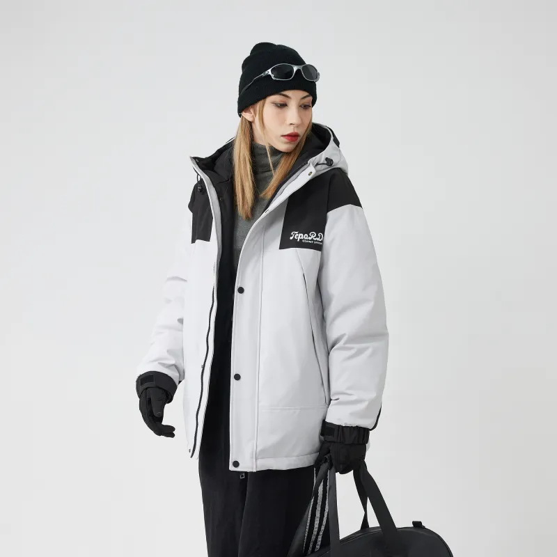 TEPOR Down Jacket Unisex Light Gray-5