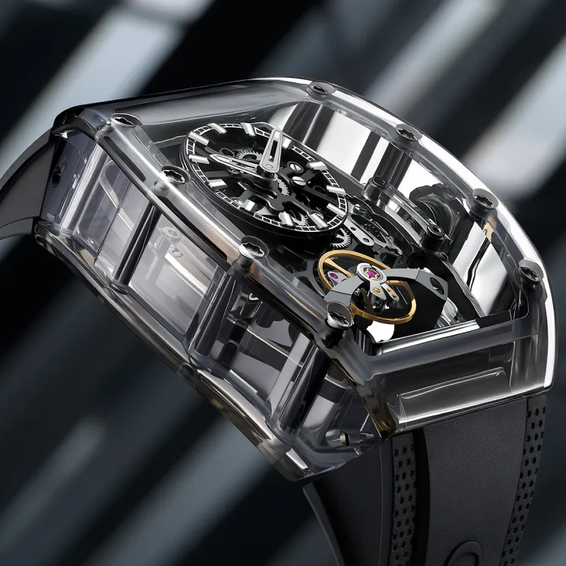 BONEST GATTI King Speed Automatic Mechanical Movement Men's Watches Black Dial-3