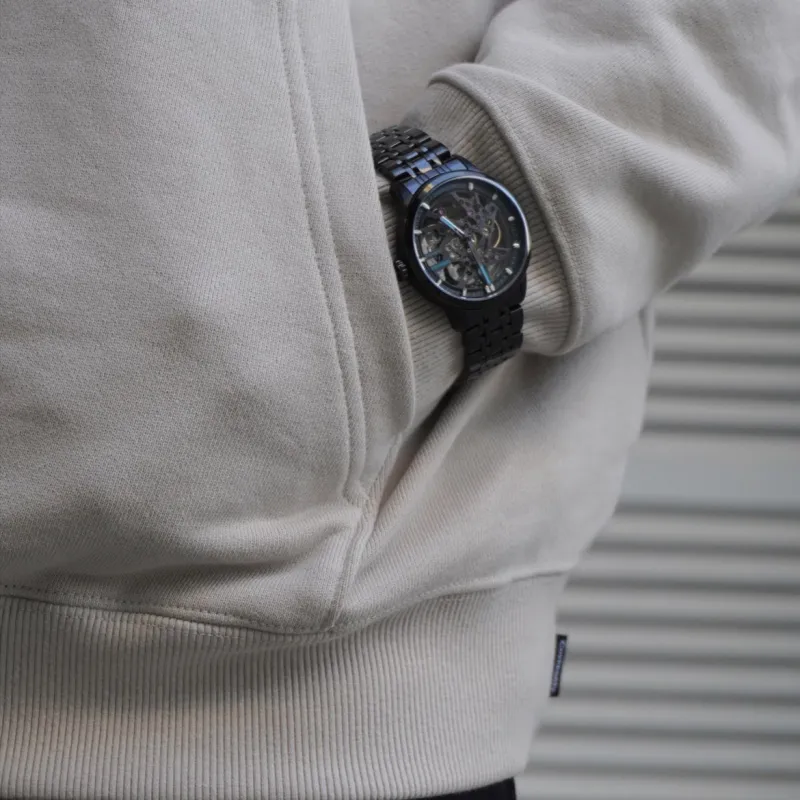 FAIRWHALE Pioneer Collection Men's Watch Automatic Mechanical Movement Watch Men's Watches Black Dial-12