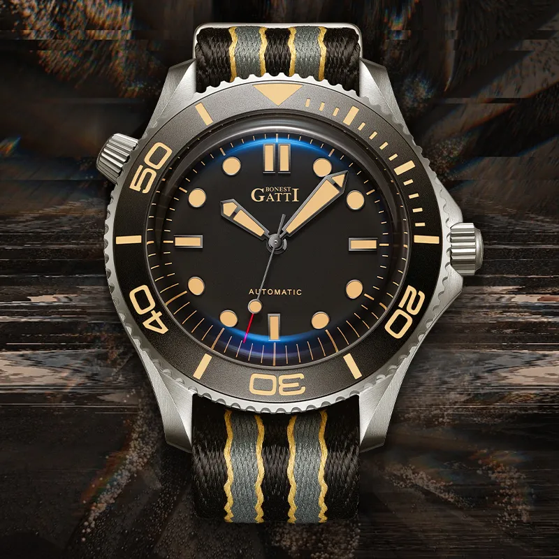 BONEST GATTI Mechanical Movement Watch Men's Watches Gray Dial-2