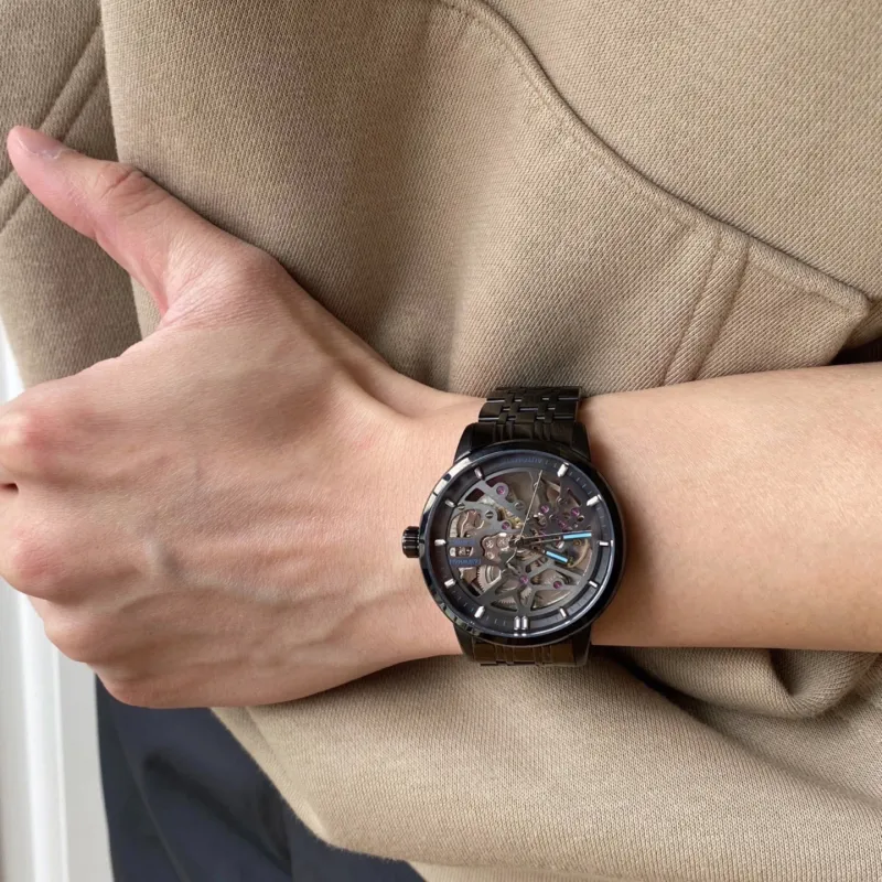 FAIRWHALE Pioneer Collection Men's Watch Automatic Mechanical Movement Watch Men's Watches Black Dial-9