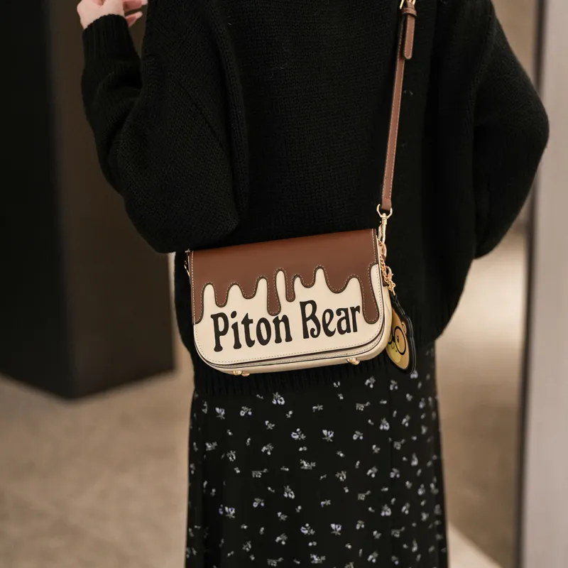 North Pack PU Shoulder Bag, Crossbody Bag Regular Women's Coffee-5
