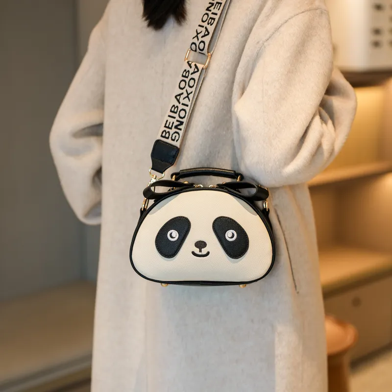 North Pack PU Shoulder Bag Crossbody Bag Handbag Regular Women's Letter Panda-9