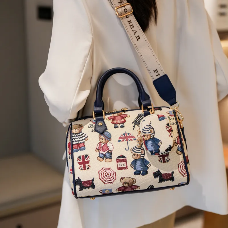 North Pack Fabric Crossbody Handbag Women's Multicolor-5