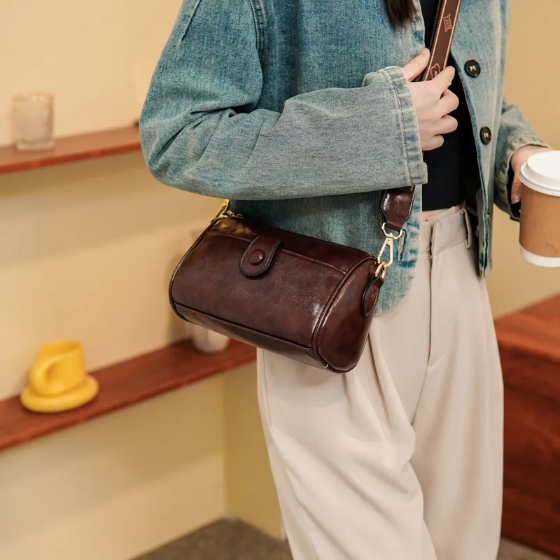 North Pack PU Shoulder Bag, Crossbody Bag Regular Women's Coffee/Brown/Pink/Ecru-2