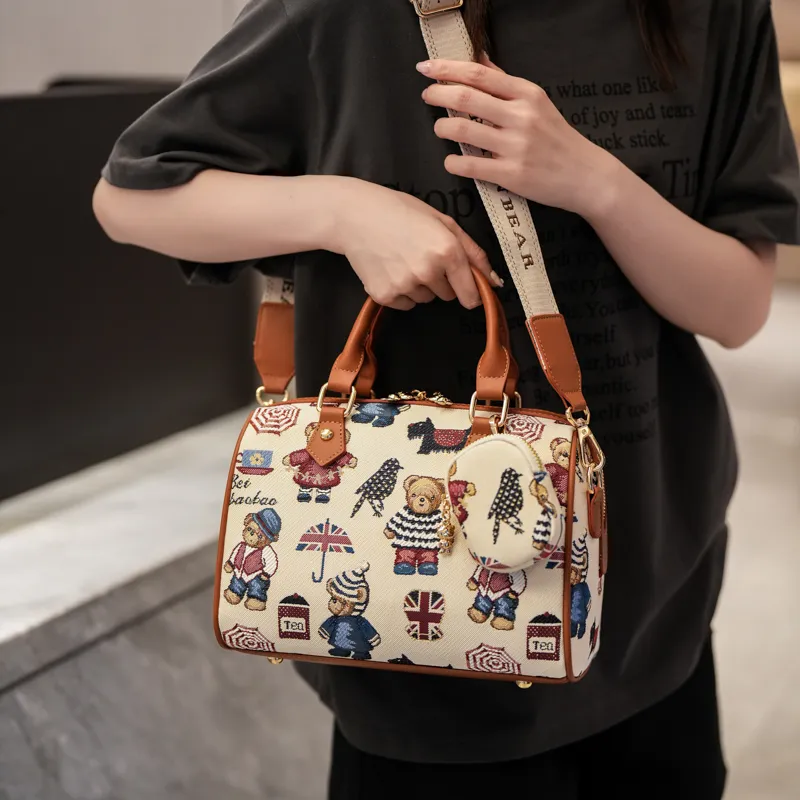 North Pack Fabric Crossbody Handbag Women's Multicolor-10