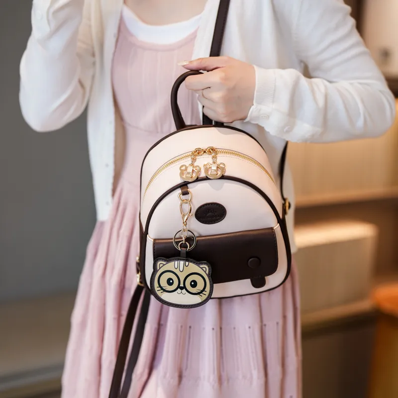 North Pack PU Backpack Women's Beige-4