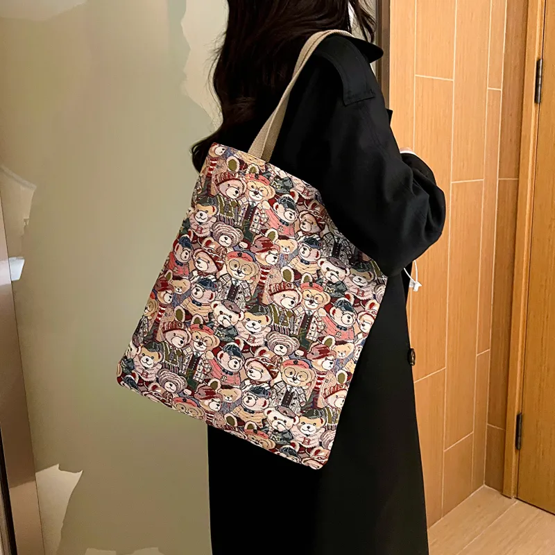 North Pack Fabric Tote Bag, Shoulder Bag Women's Pink-1
