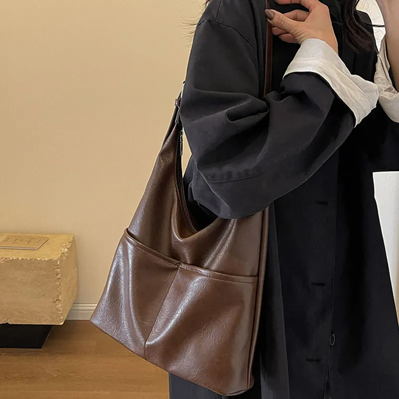 North Pack PU Handbag, Shoulder Bag, Bucket Bag Tubas Women's Mud/Black/Brown/Coffee-10