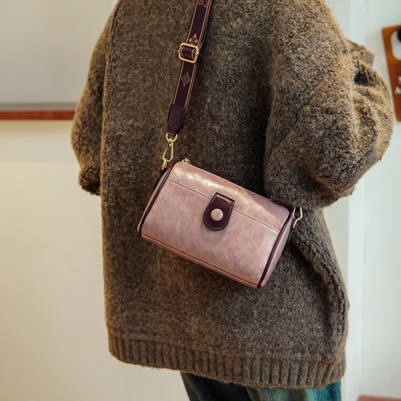North Pack PU Shoulder Bag, Crossbody Bag Regular Women's Coffee/Brown/Pink/Ecru-11