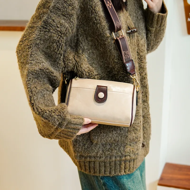 North Pack PU Shoulder Bag, Crossbody Bag Regular Women's Coffee/Brown/Pink/Ecru-13
