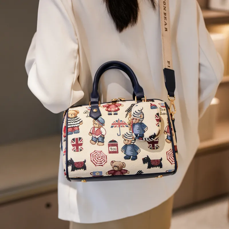 North Pack Fabric Crossbody Handbag Women's Multicolor-6