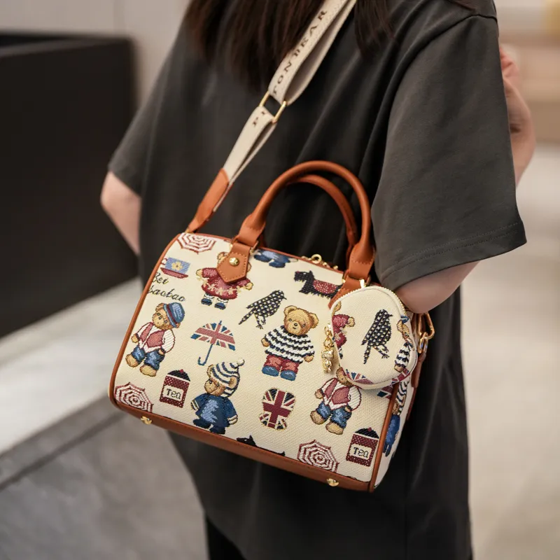 North Pack Fabric Crossbody Handbag Women's Multicolor-11
