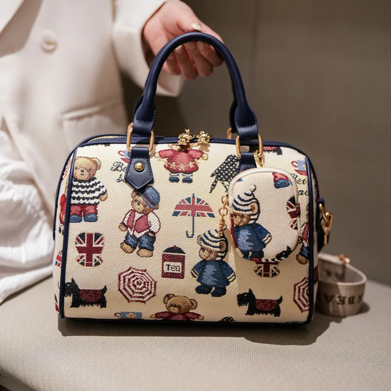 North Pack Fabric Crossbody Handbag Women's Multicolor-1