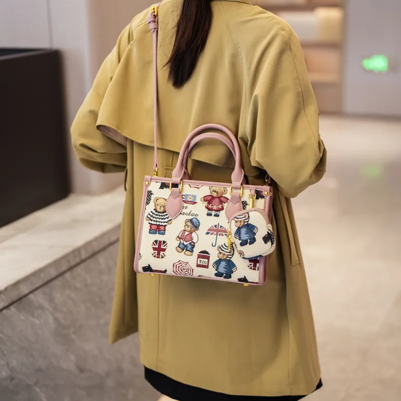 North Pack Fabric Tote Shoulder Bag, Crossbody Bag, Handbag Regular Women's Multicolor-13