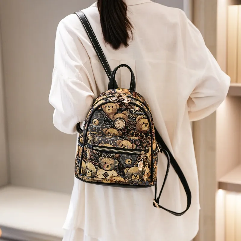 North Pack Fabric Backpack Women's Multicolor-4