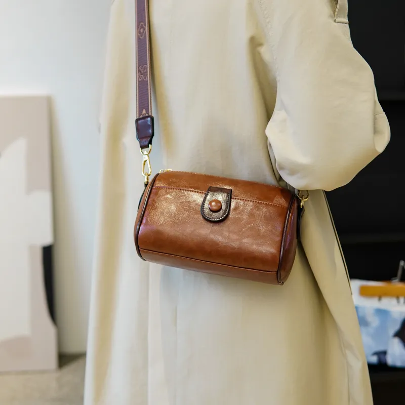 North Pack PU Shoulder Bag, Crossbody Bag Regular Women's Coffee/Brown/Pink/Ecru-6