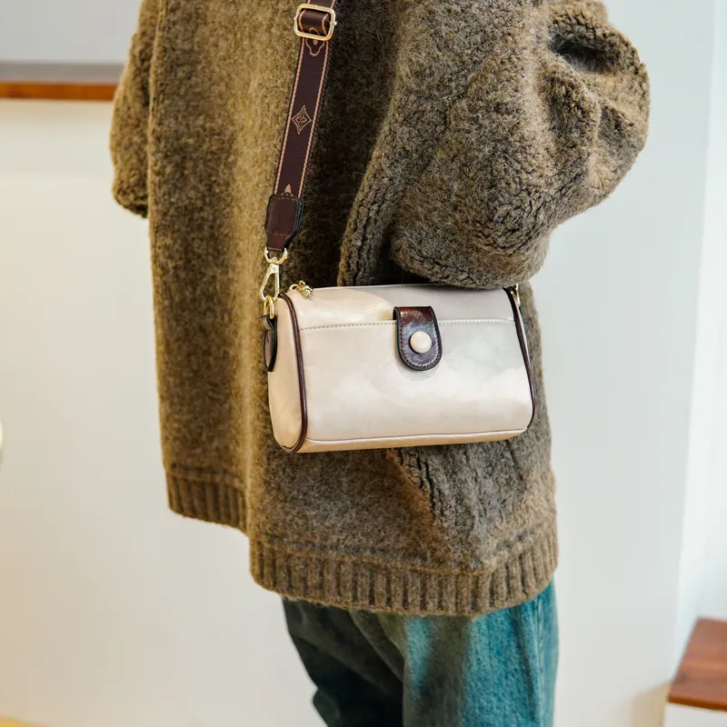 North Pack PU Shoulder Bag, Crossbody Bag Regular Women's Coffee/Brown/Pink/Ecru-15
