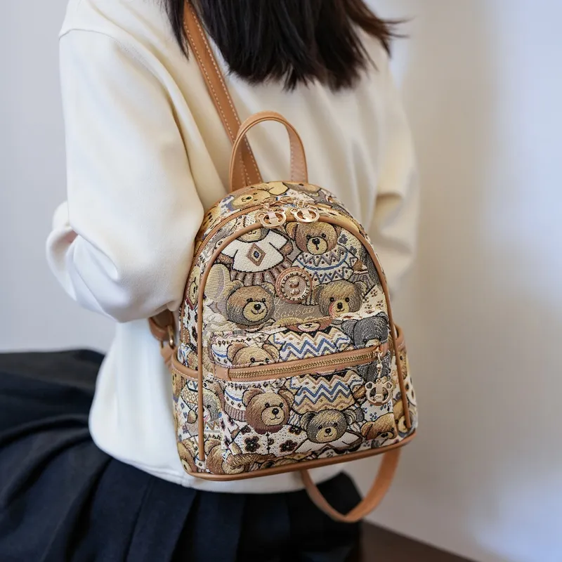 North Pack Fabric Backpack Women's Multicolor-8