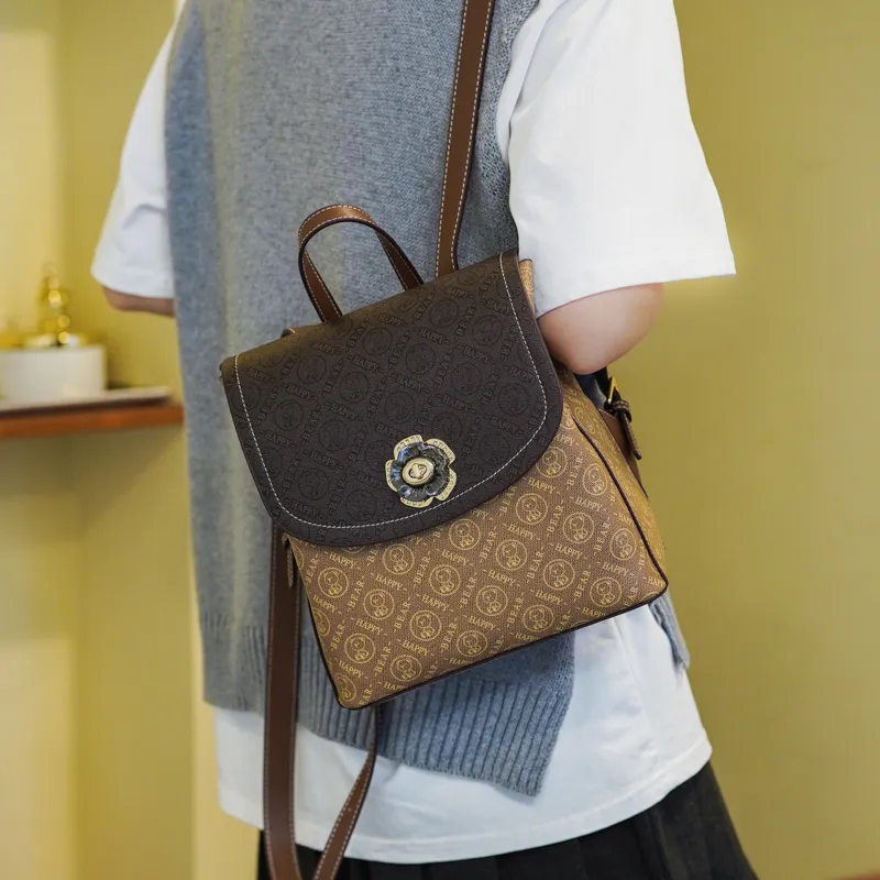 North Pack PU Backpack Women's Coffee-1