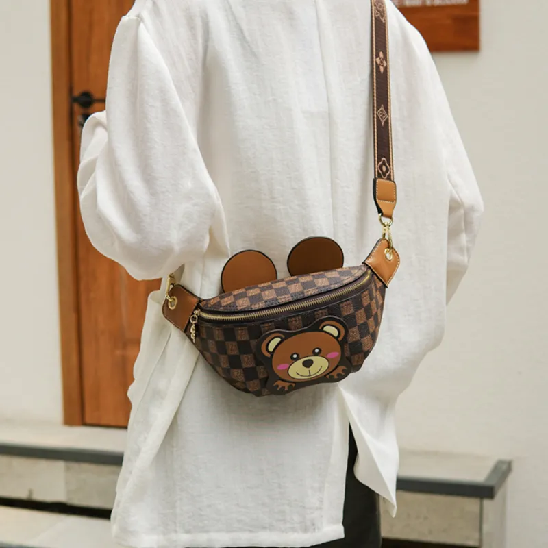 North Pack PU Crossbody Bag Sling Bag Regular Women's Khaki/Coffee-2
