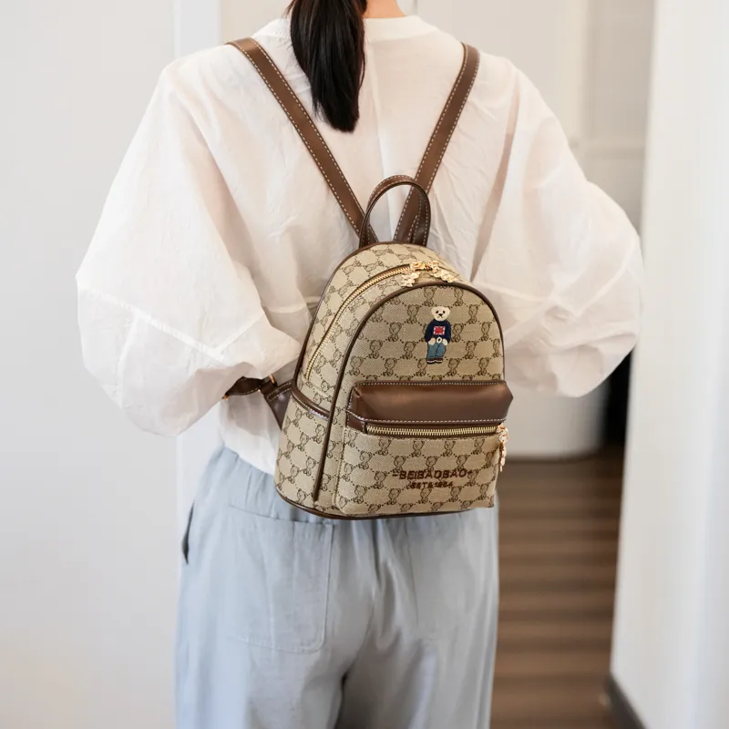 North Pack Canvas Backpack Regular Women's Ecru/Khaki-10