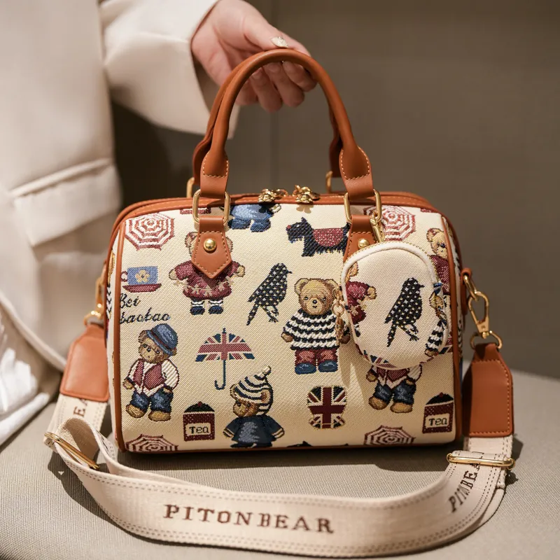 North Pack Fabric Crossbody Handbag Women's Multicolor-8